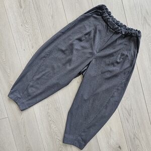 Caposhie Le Nove Italian Grey Balloon 7/8 Length Trousers, Small / Medium